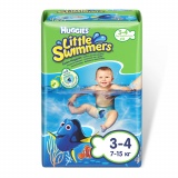 HUGGIES подгузники для плавания Little Swimmers 3-4 (7-15кг) 12шт