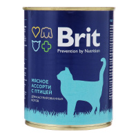 BRIT Care влажный корм для стерилизованных кошек Мясное Ассорти с Птицей 340 г