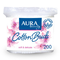 AURA ватные палочки Beauty Cotton Buds 200 шт